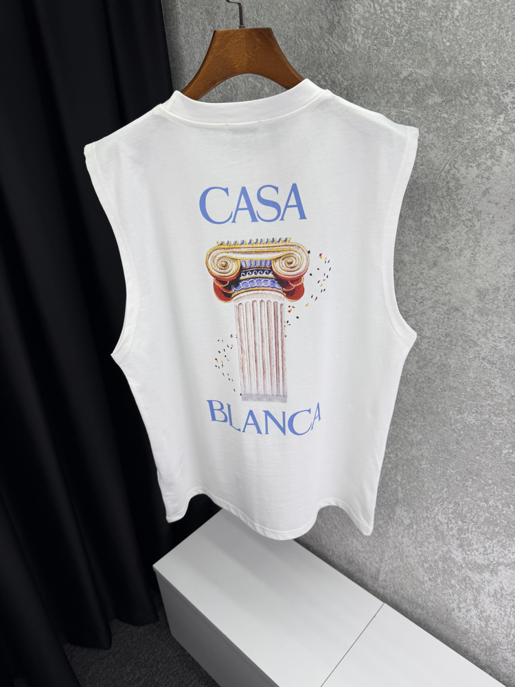 CASABLANCA Premium Sıfır Kol T-shirt 