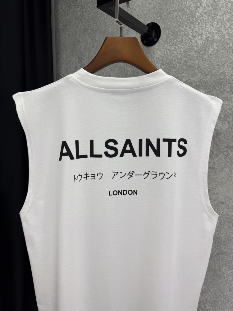 ALL SAINTS Premium Sıfır Kol T-shirt 