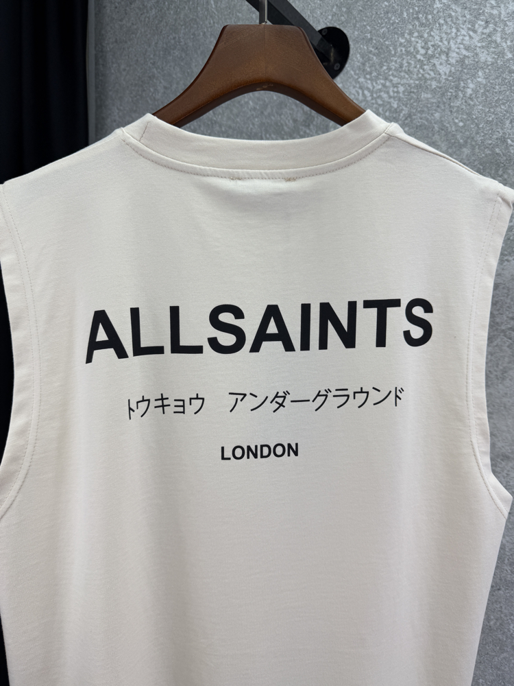 ALL SAINTS Premium Sıfır Kol T-shirt 