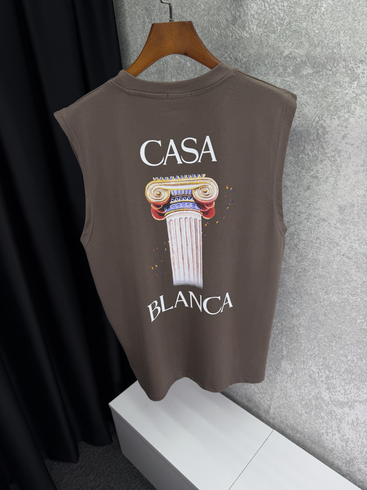 CASABLANCA Premium Sıfır Kol T-shirt 