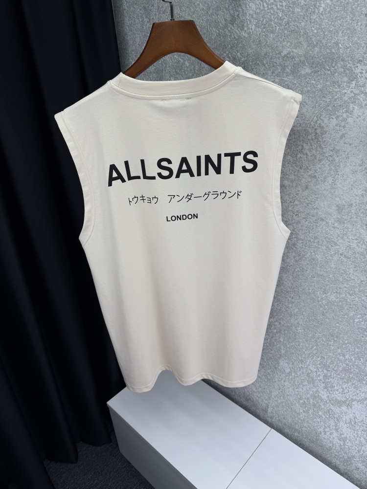 ALL SAINTS Premium Sıfır Kol T-shirt 