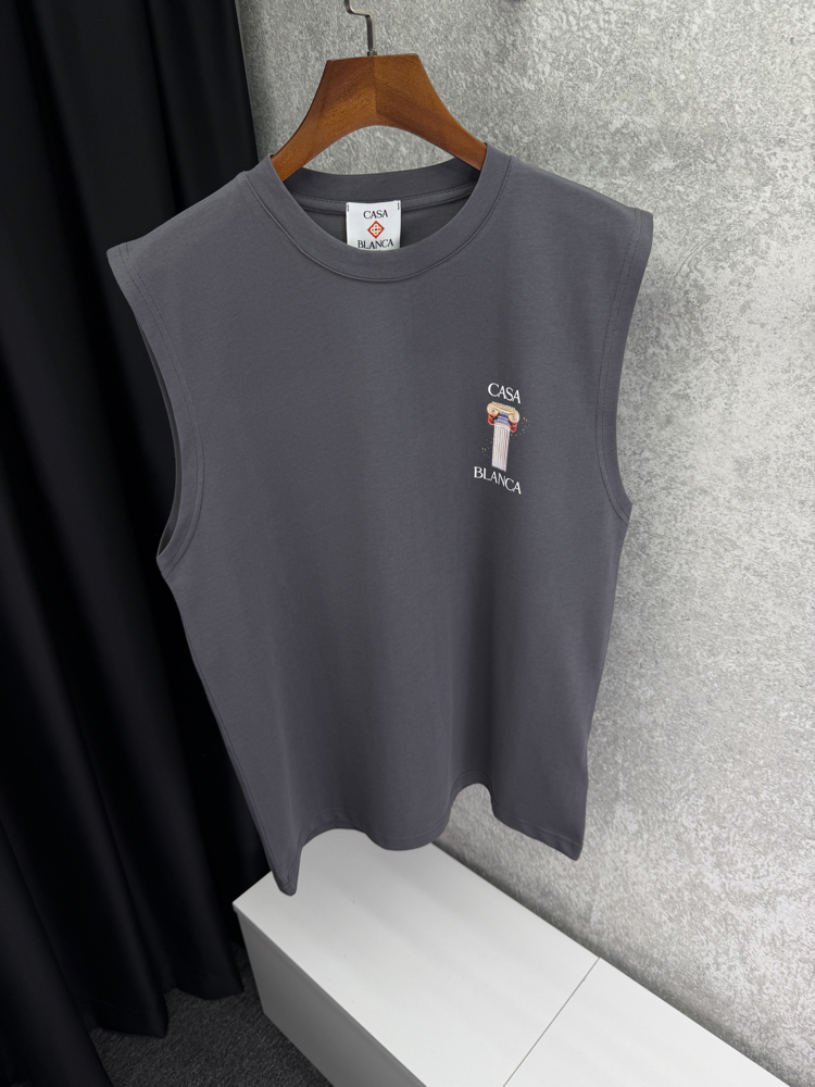 CASABLANCA Premium Sıfır Kol T-shirt 