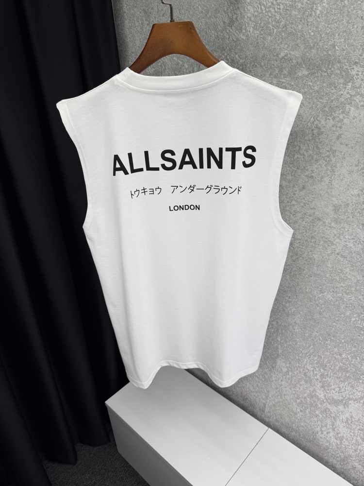 ALL SAINTS Premium Sıfır Kol T-shirt 
