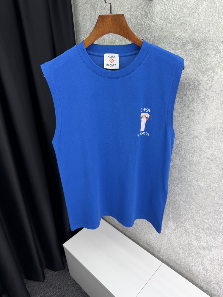 CASABLANCA Premium Sıfır Kol T-shirt 