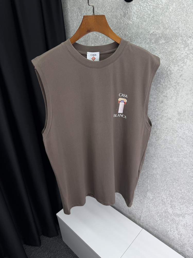 CASABLANCA Premium Sıfır Kol T-shirt 