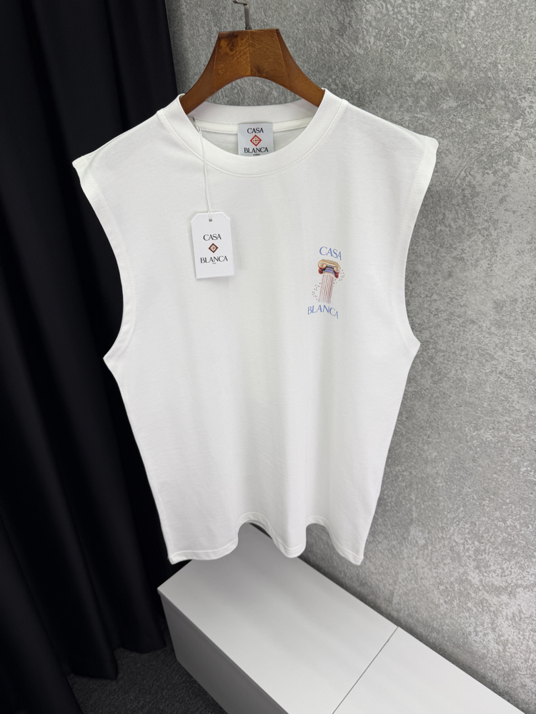 CASABLANCA Premium Sıfır Kol T-shirt 