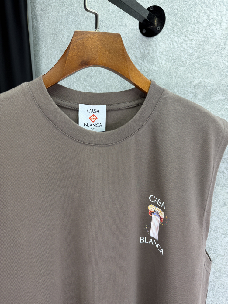 CASABLANCA Premium Sıfır Kol T-shirt 