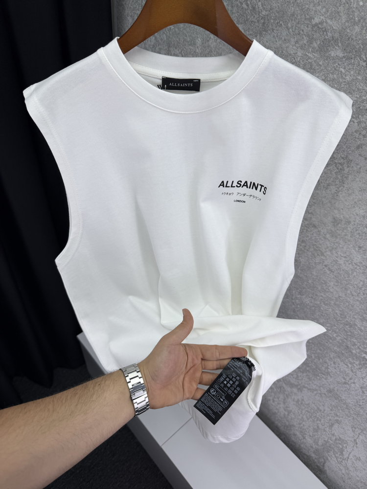 ALL SAINTS Premium Sıfır Kol T-shirt 