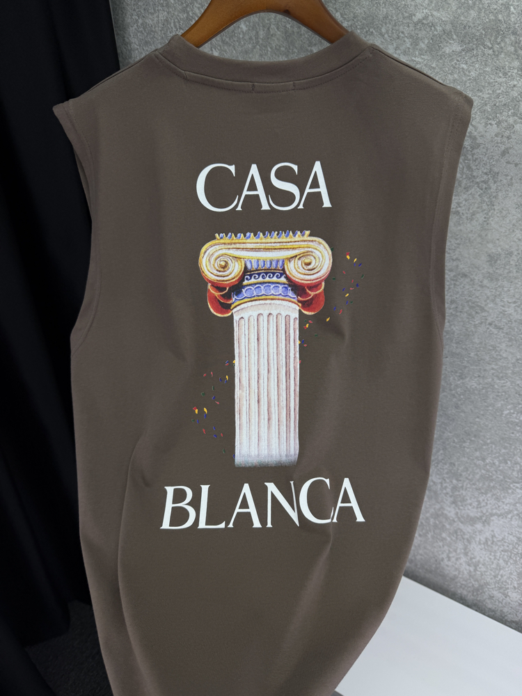 CASABLANCA Premium Sıfır Kol T-shirt 