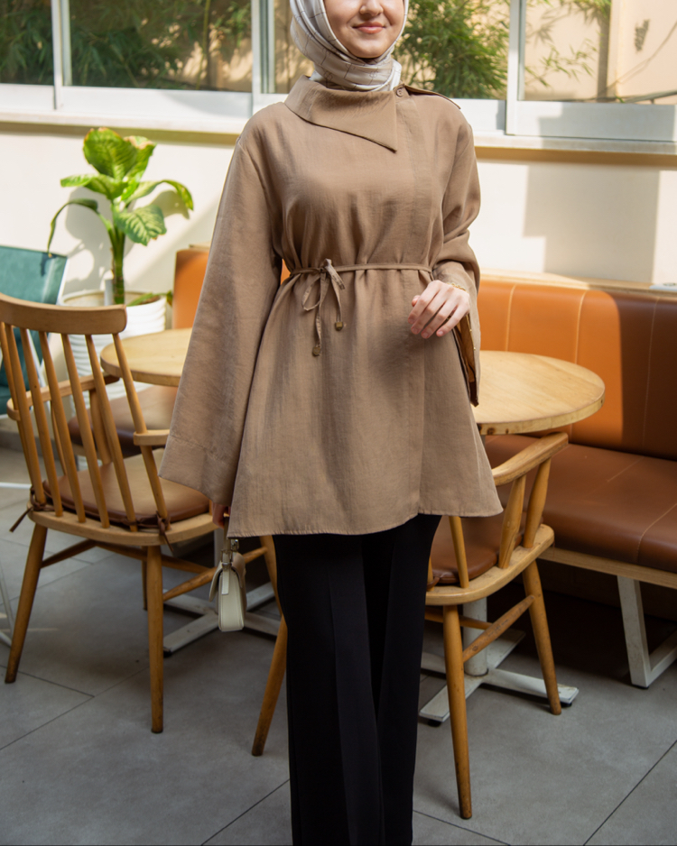 Mirel Tensel Tunik | Bej Rengi