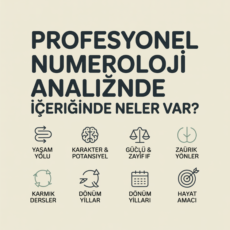 Profesyonel Numeroloji Analizi – İsim & Doğum Tarihine Göre Kişiye Özel PDF Rapor