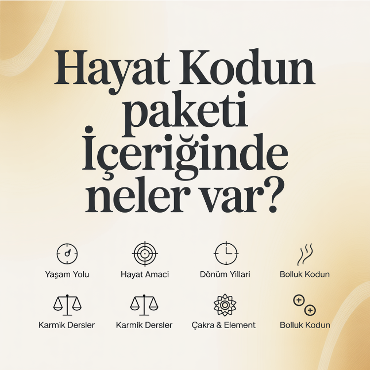 Hayat Kodun Paketi – Doğum Tarihine Göre Yaşam Yolunun Şifresi (PDF Rapor)