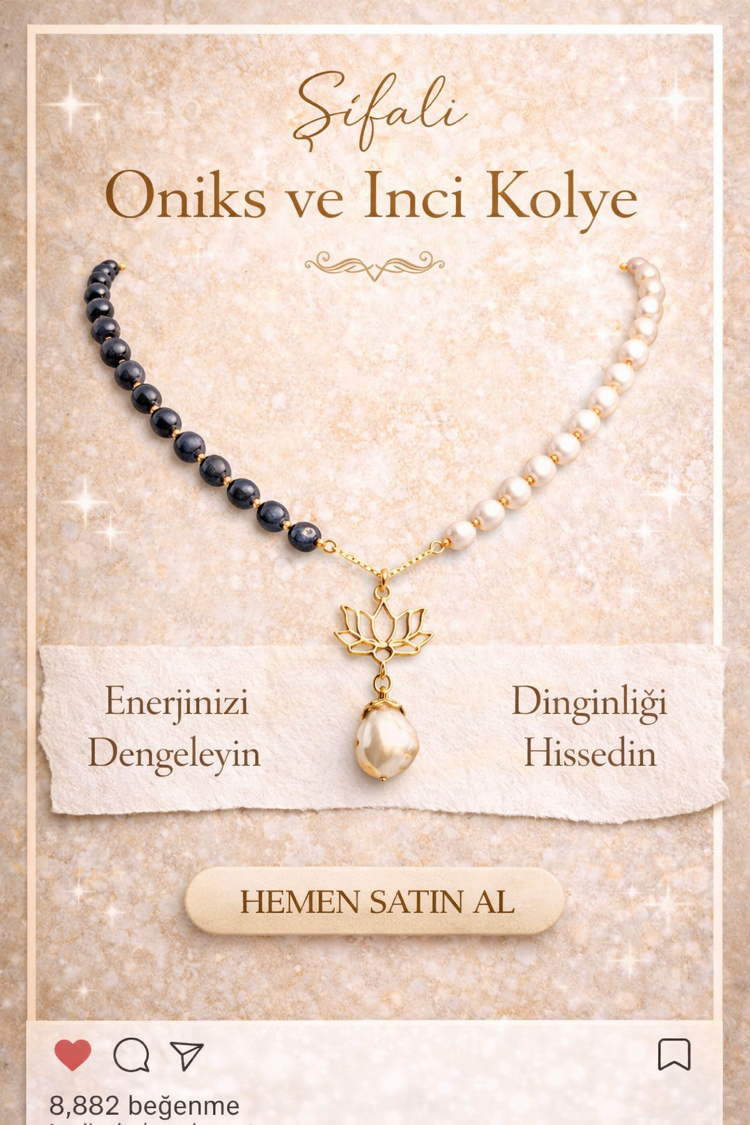 ŞİFA İNCİ ONİKS KOLYE