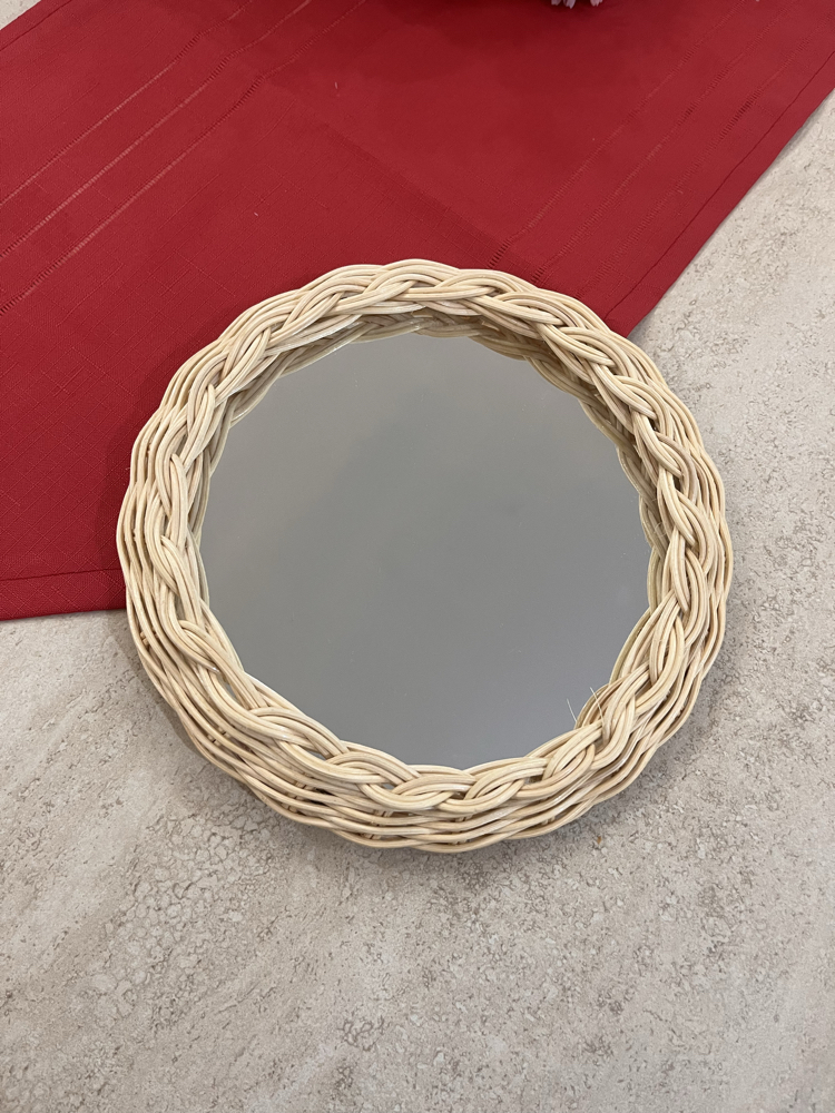 Rattan ayna 