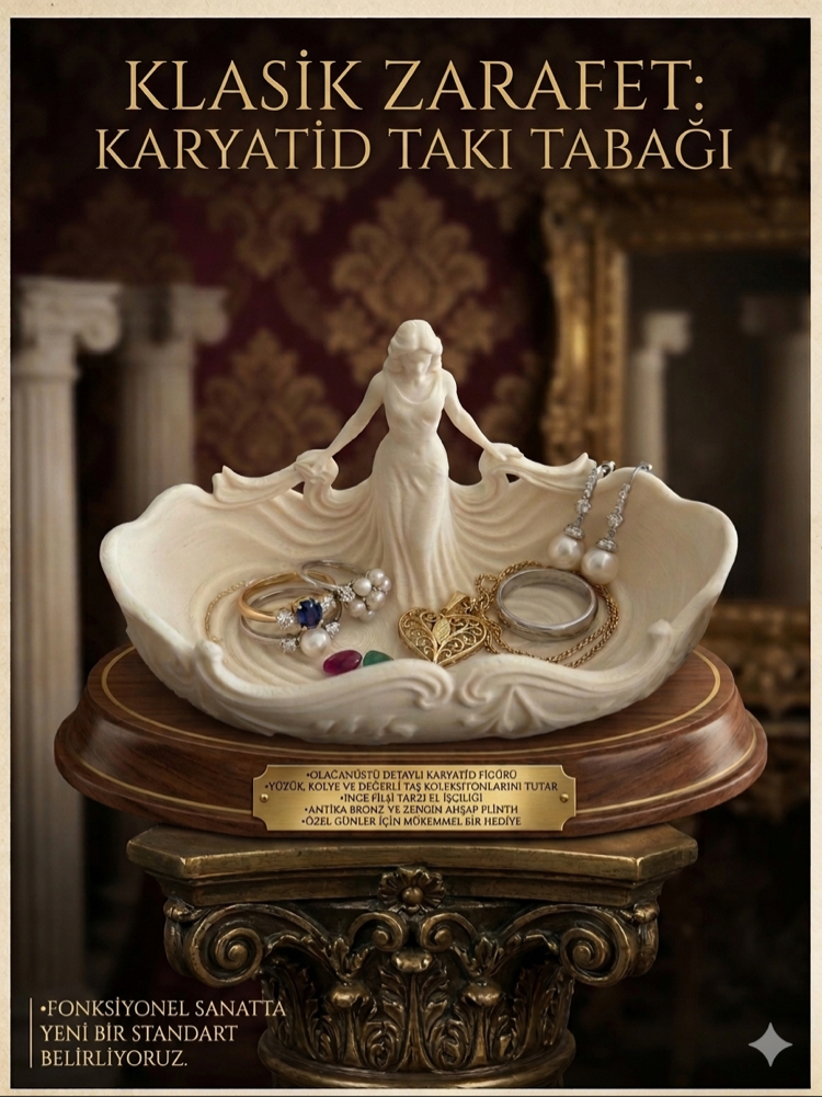Takı tabağı melek figürlü