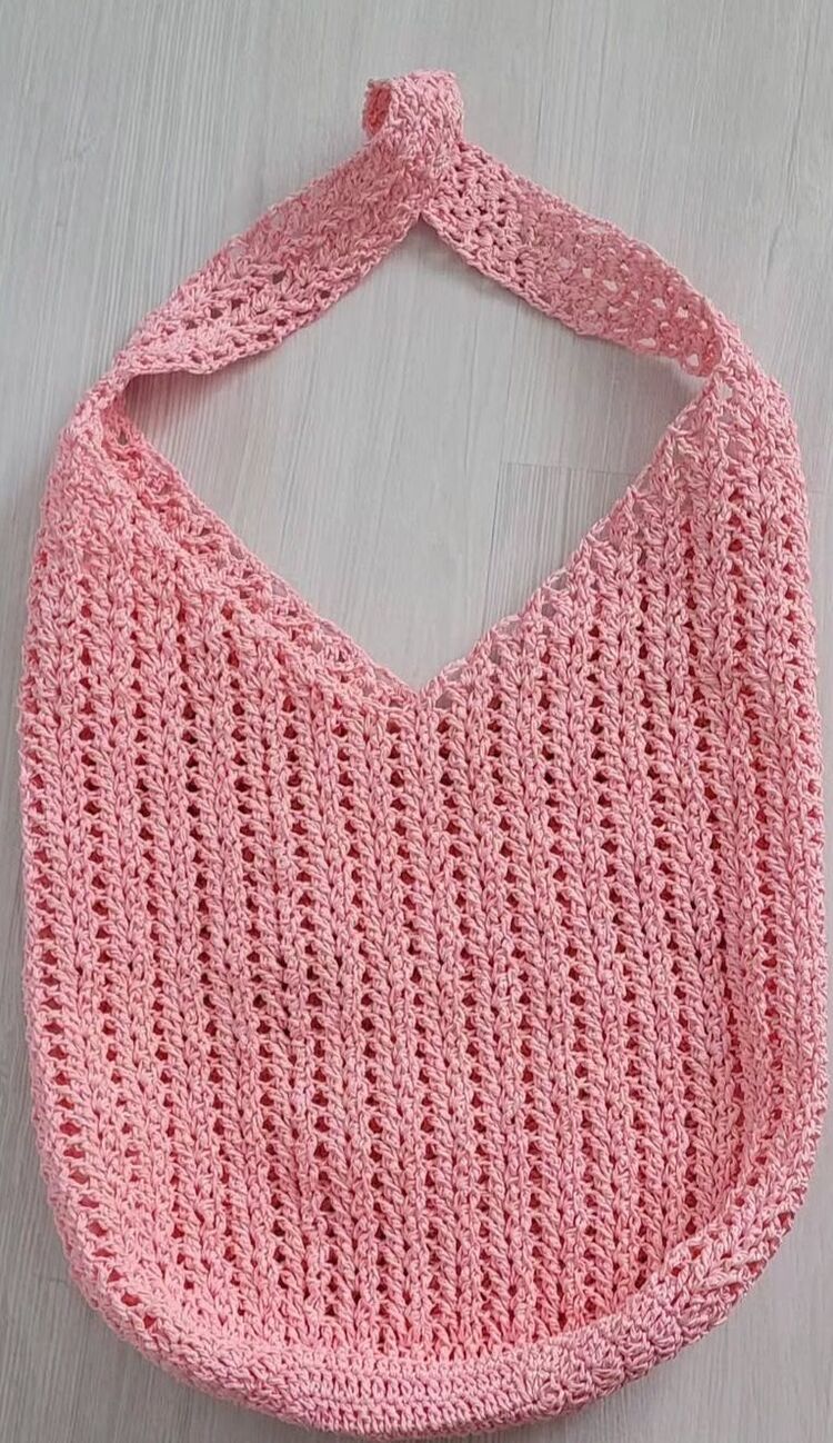 Pembe kağit ip Torba Canta