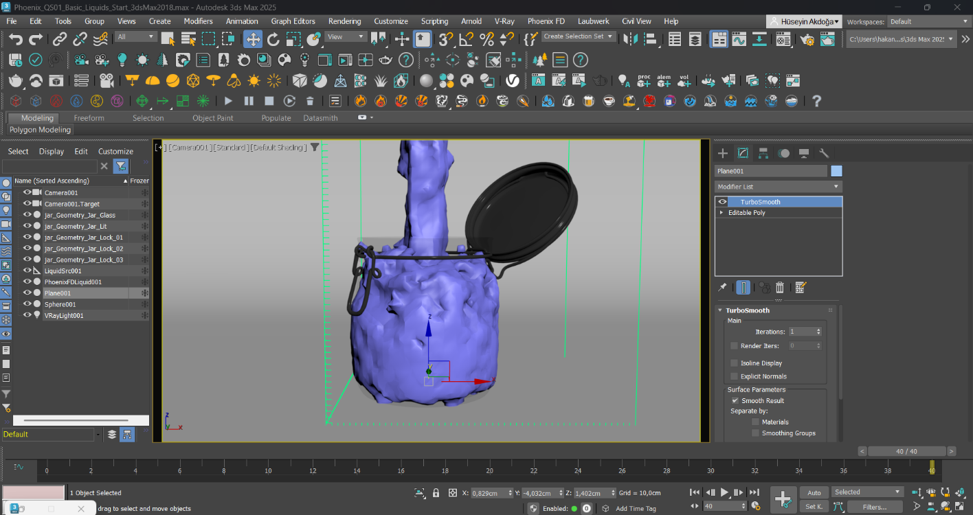 3ds Max 2025 Phoenix FD Temel Eğitim Seti