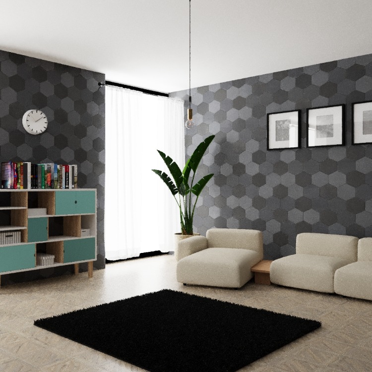 Corona Render 12 Oturma Odası Tasarımı Eğitim Seti