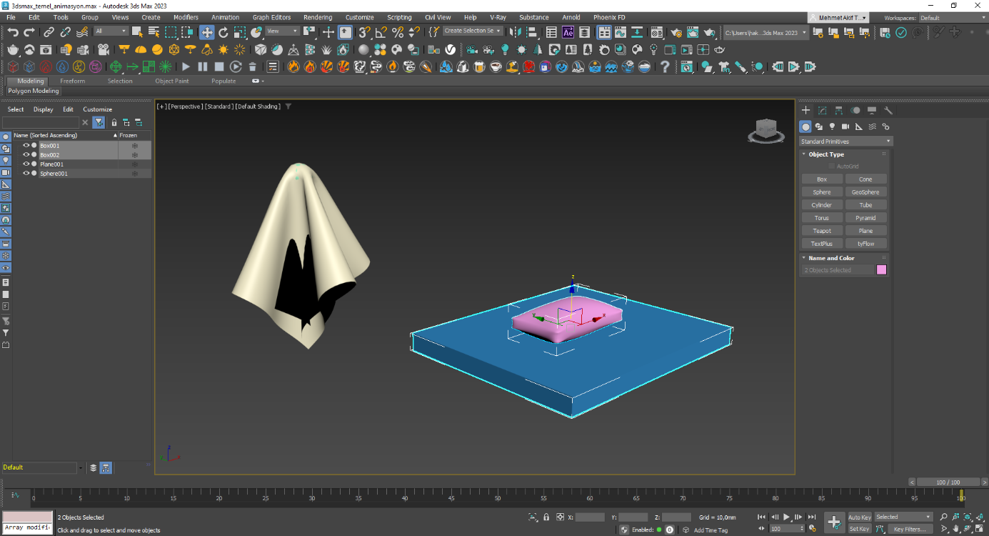 3ds Max 2023 Temel Animasyon Eğitim Seti