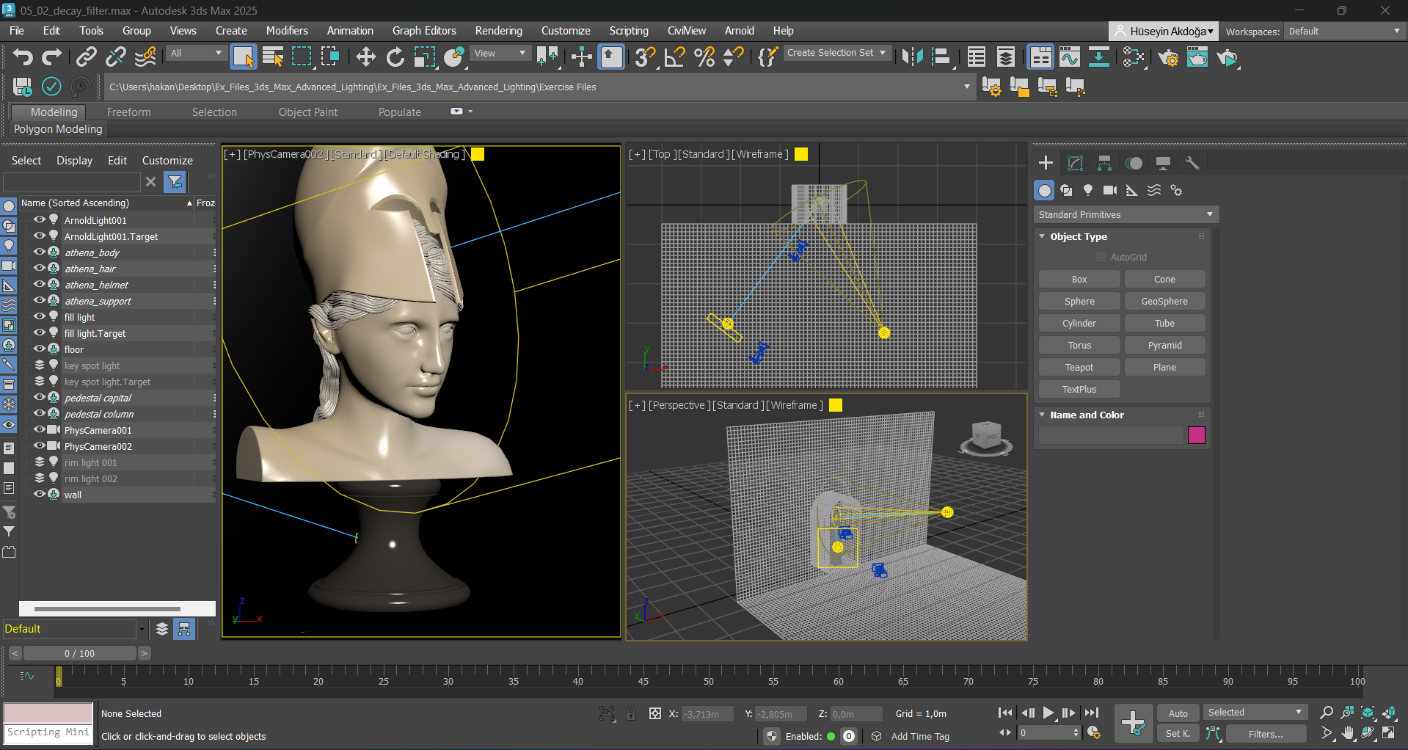 Autodesk 3ds Max 2025 Temel Aydınlatma Eğitim Seti