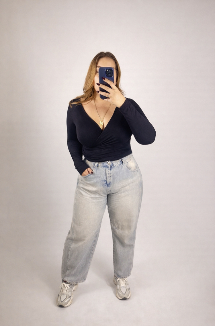 Yüksek Bel Bol Model Jean