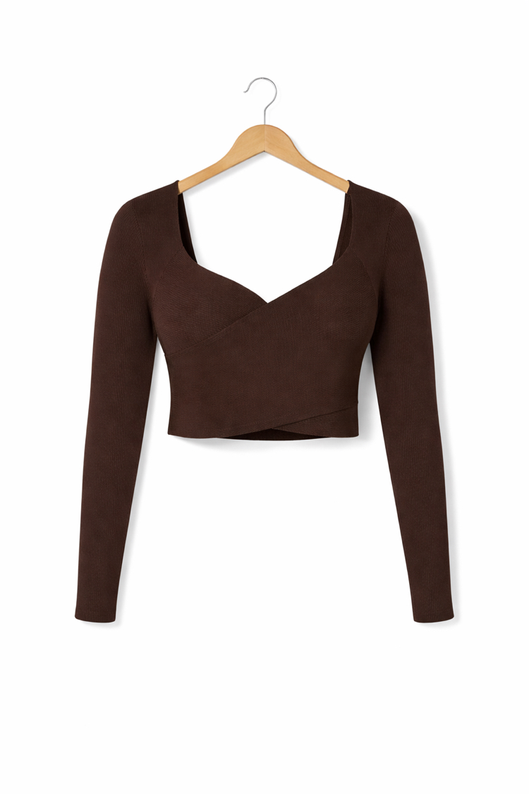 Premium Kalite Triko Crop Kazak