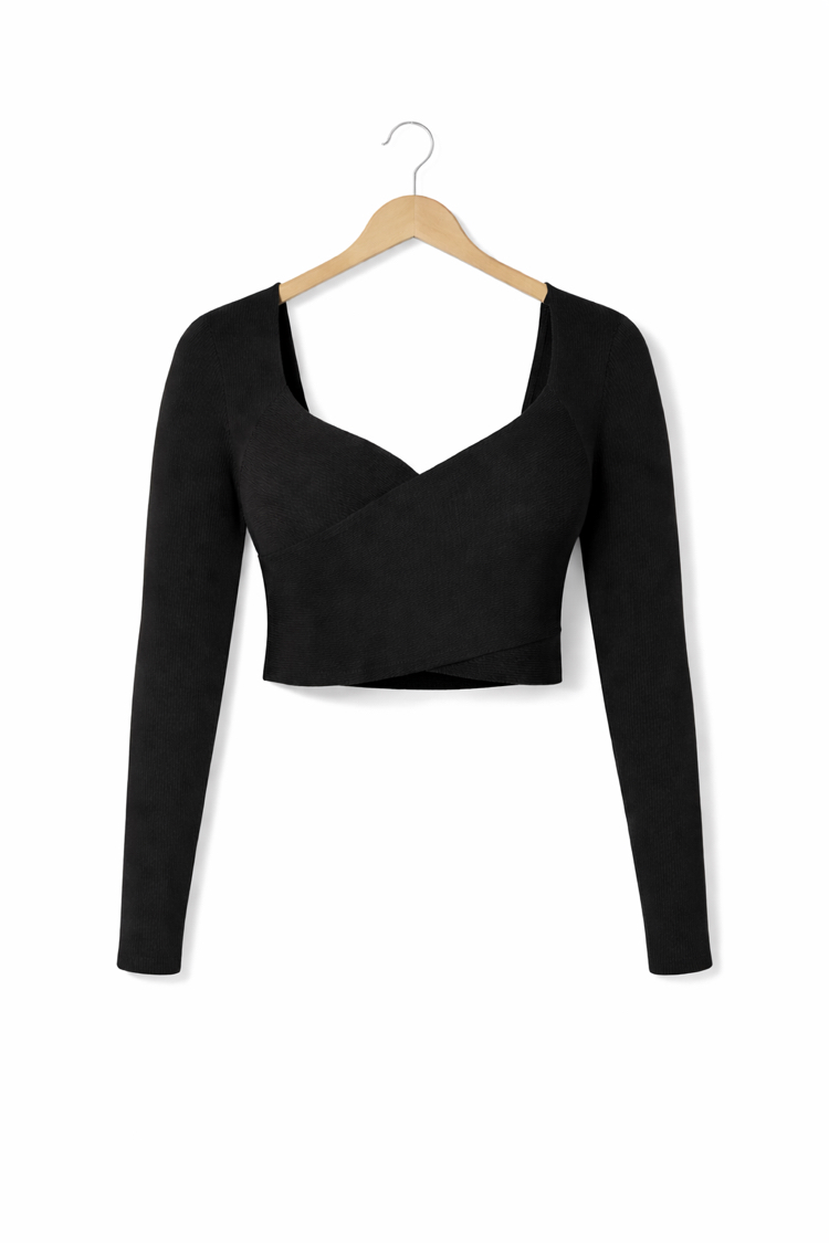 Premium Kalite Triko Crop Kazak