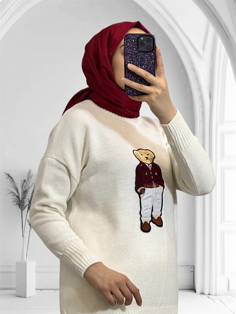 Örgü teddy kazak