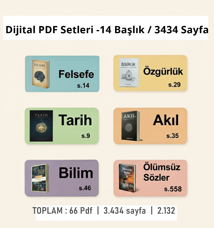 “Dijital PDF Setleri – 14 Başlık / 3434 Sayfa”