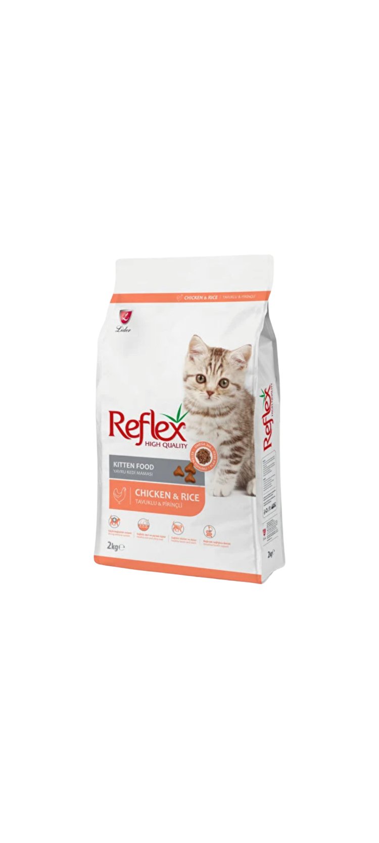 Refleks Yüksek Kalite Yavru Kedi Maması 2kg– Tavuklu & Pirinçli