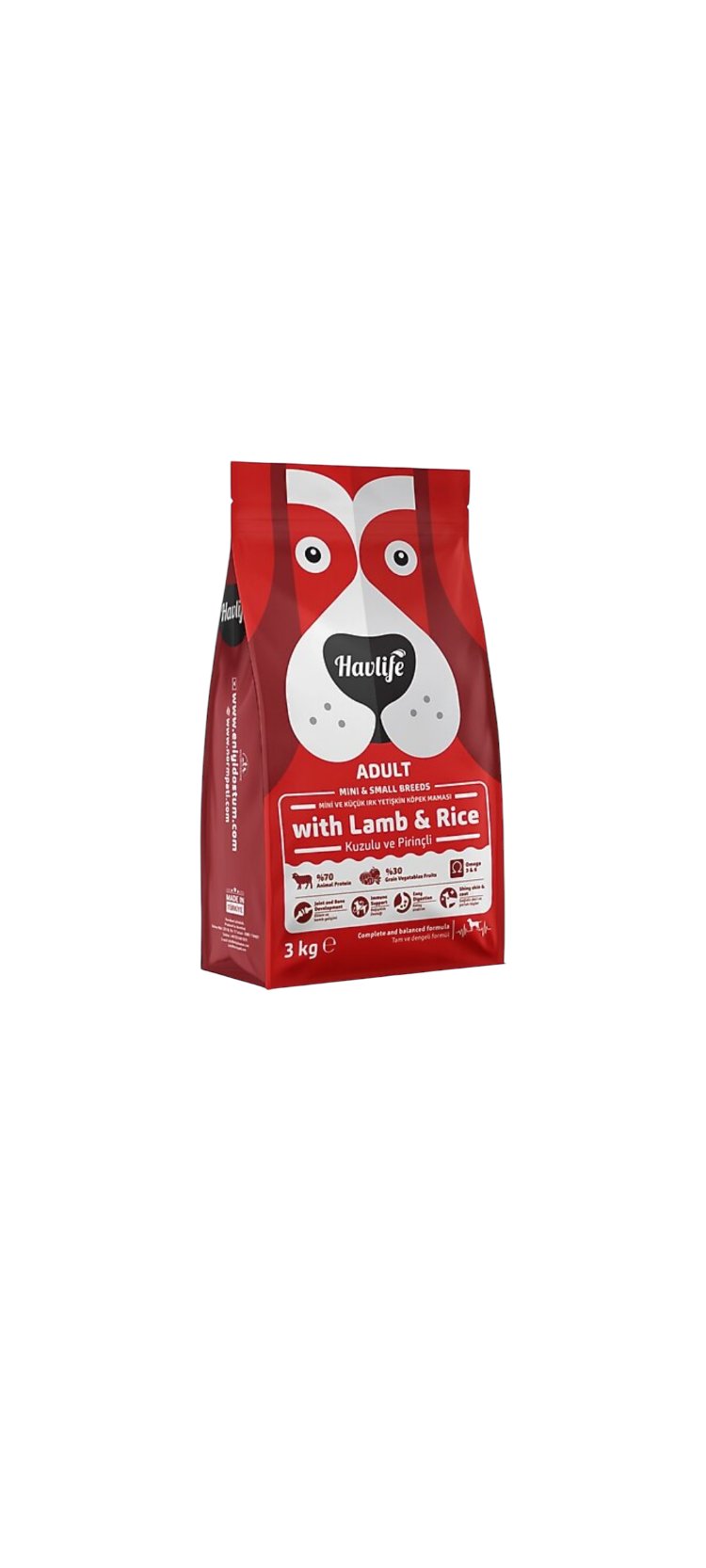 Havlife Yetişkin Orta ve Büyük Irk Köpek Maması – Kuzulu & Pirinçli