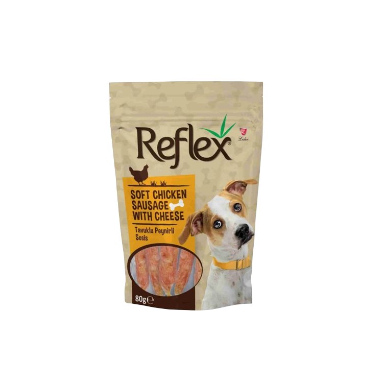 Reflex Tavuklu Peynirli Sosis Köpek Ödülü – 80 g