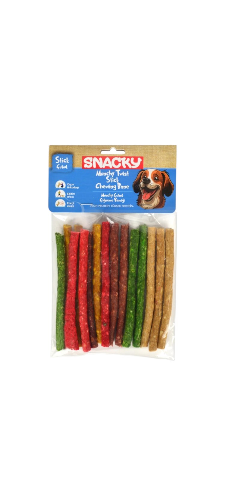 Snacky Çiğneme Kemiği 15’li – Sağlıklı ve Güvenli Çiğneme Keyfi