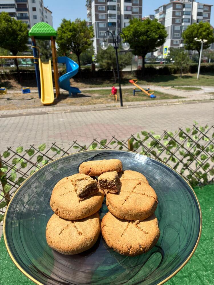 Glutensiz Vegan Şekersiz Tahinli Kurabiye