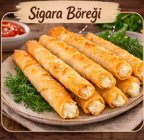 Glutensiz peynirli sigara böreği 