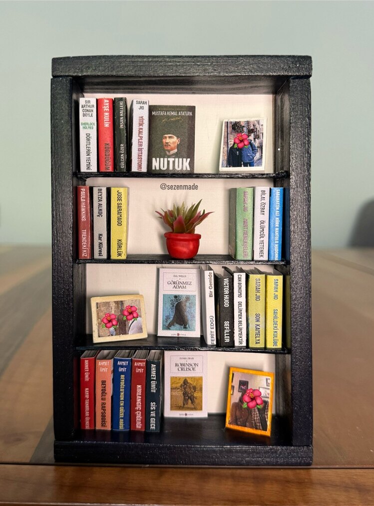 Mini Kitaplık (30 adet mini kitapla)