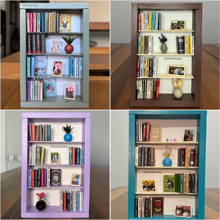 Mini Kitaplık (30 adet mini kitapla)