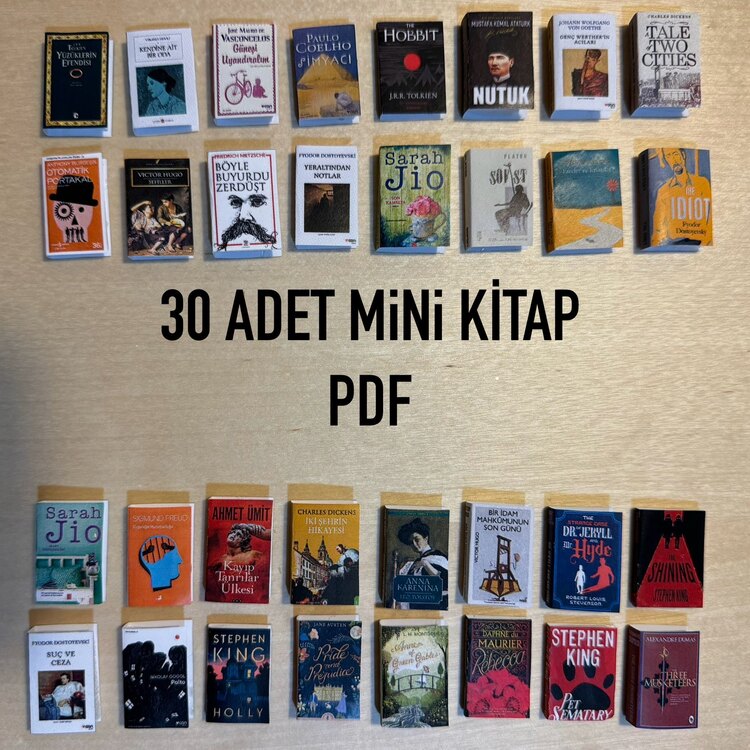 Seçtiğiniz 30 Adet mini kitap PDF