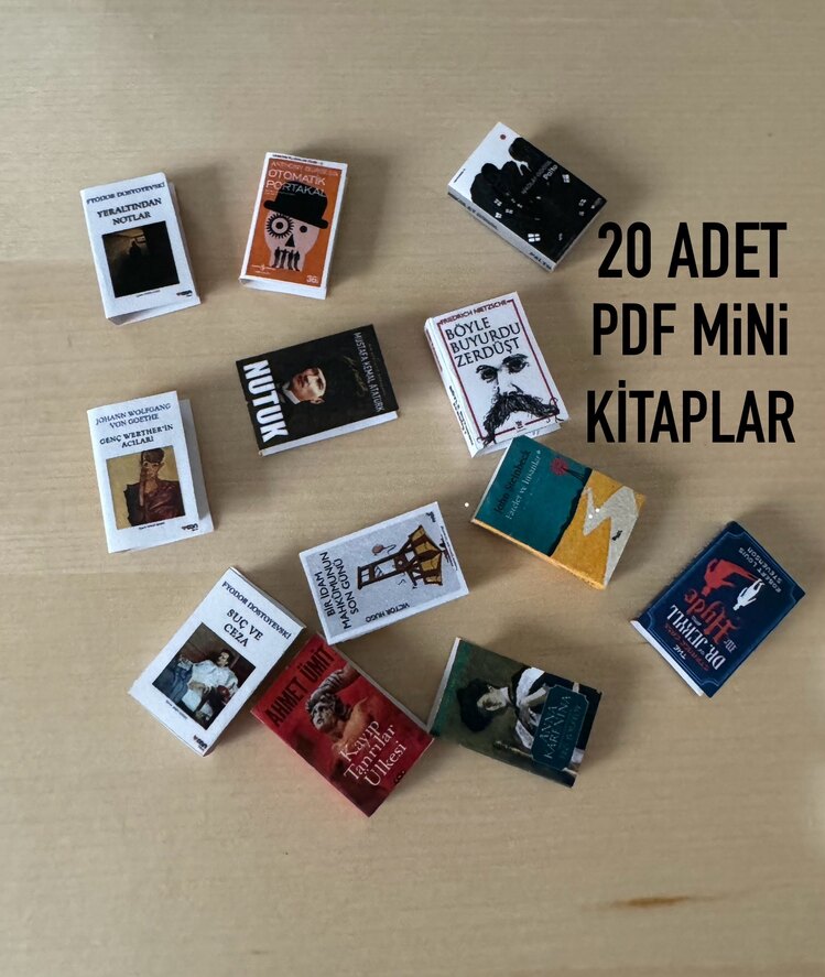 Seçtiğiniz 20 adet mini kitap PDF