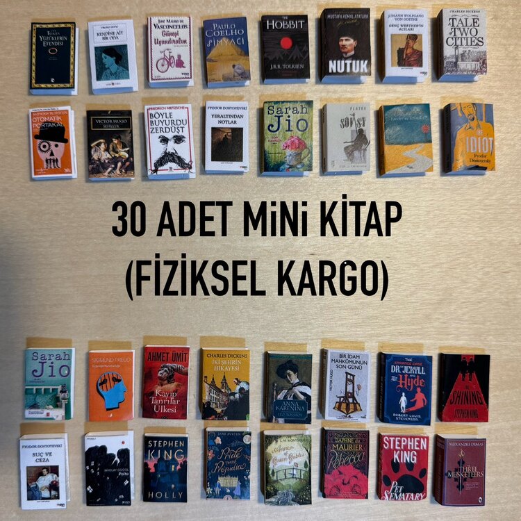 Seçtiğiniz 30 Adet Mini Kitap