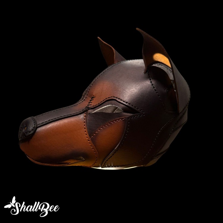 Deri Doberman Maske