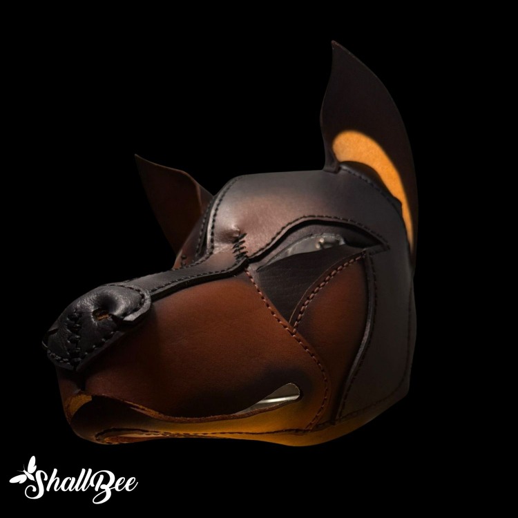 Deri Doberman Maske