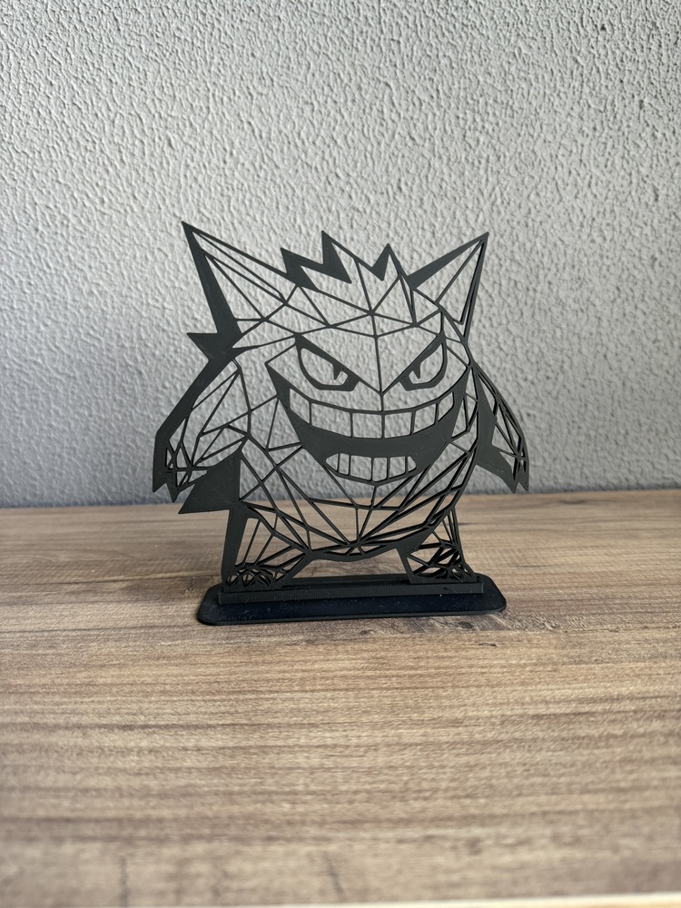 Pokemon Gengar 2.5D Line Art