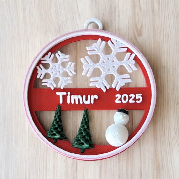 İsme Özel Yılbaşı Ağacı Süsü