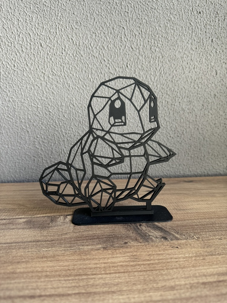 Pokemon Squirtle 2.5D Line Art