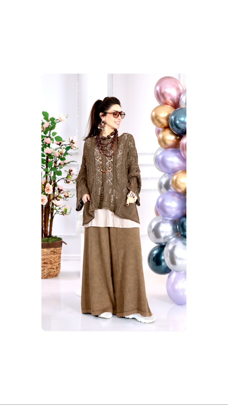 Dantel Salaş Tunik&Pantolon 2’li Takım