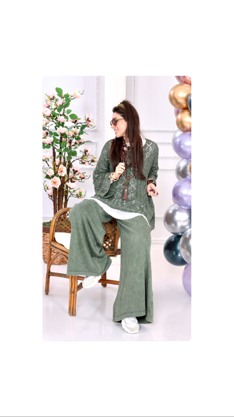 Dantel Salaş Tunik&Pantolon 2’li Takım