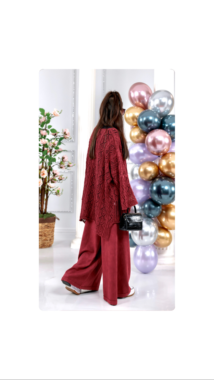 Dantel Salaş Tunik&Pantolon 2’li Takım