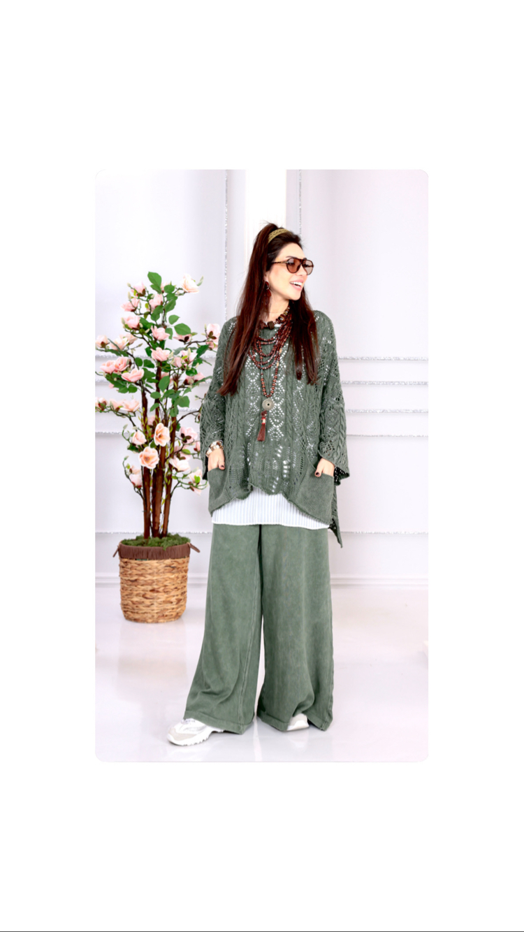 Dantel Salaş Tunik&Pantolon 2’li Takım