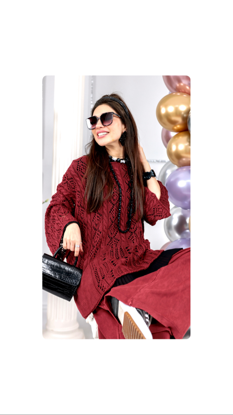 Dantel Salaş Tunik&Pantolon 2’li Takım